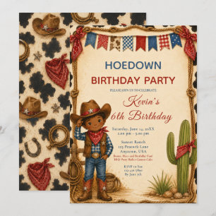 Invitación Fiesta de Cumpleaños de Vaquero