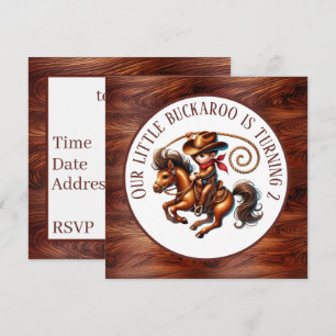 Invitación Fiesta de cumpleaños de vaqueros vaqueros geniales