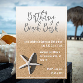 Invitación Fiesta de cumpleaños de verano de lancha blanca y