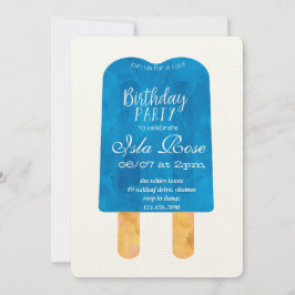 Invitación Fiesta de cumpleaños de verano Hello
