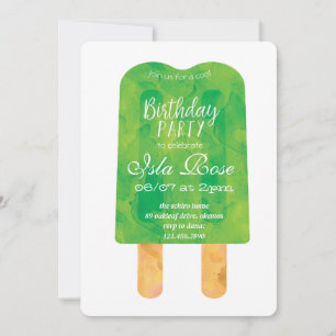 Invitación Fiesta de cumpleaños de verano Hello