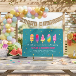 Invitación Fiesta de cumpleaños de verano Hello