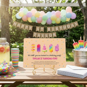 Invitación Fiesta de cumpleaños de verano Hello
