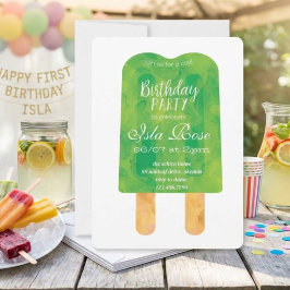 Invitación Fiesta de cumpleaños de verano Hello