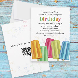 Invitación Fiesta de cumpleaños de verano lindo