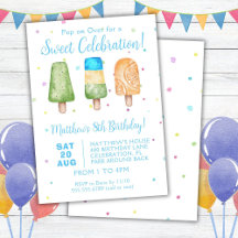 Fiesta de cumpleaños de verano para niños con pale