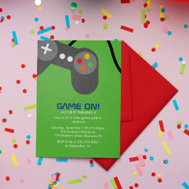 Invitación Fiesta de cumpleaños de videojugador