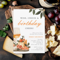 Fiesta de cumpleaños de vino y queso