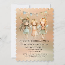 Fiesta de cumpleaños de vintage Fairies y amigos C