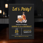 Invitación Fiesta de cumpleaños de Whiskey Bourbon para adult<br><div class="desc">Levante un vaso para celebrar con estilo con esta invitación a la fiesta de cumpleaños de Whiskey Bourbon para Adultos. Con un diseño rústico y sofisticado inspirado en las etiquetas clásicas de whisky, esta invitación es perfecta para los amantes de los buenos espíritus. Con tipografía audaz y tonos ricos y...</div>