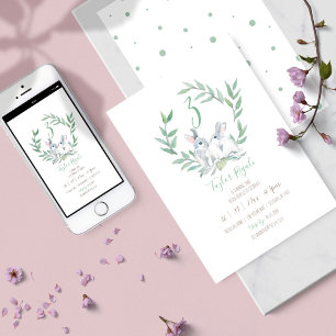 Invitación Fiesta de cumpleaños de Woodland Temática Primaver