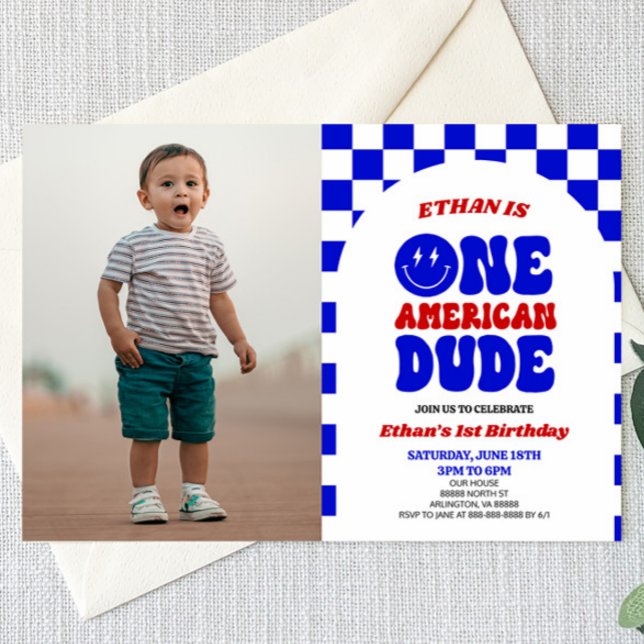 Invitación Fiesta de cumpleaños del 1 de julio de One America (Subido por el creador)