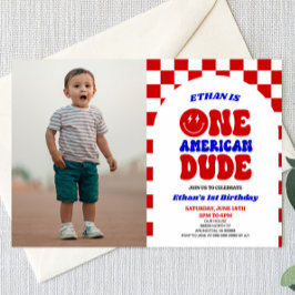 Invitación Fiesta de cumpleaños del 1 de julio de One America