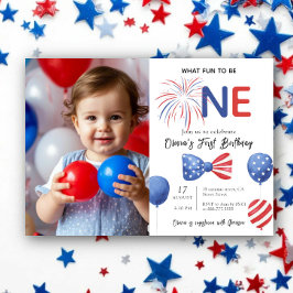 Invitación Fiesta de cumpleaños del 4 de julio