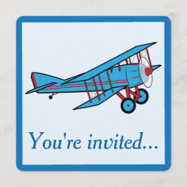 Invitación Fiesta de cumpleaños del aeroplano