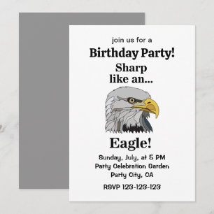 Invitación Fiesta de Cumpleaños del Águila Calva