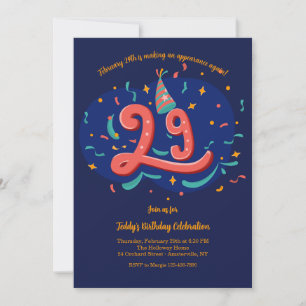 Invitación Fiesta de cumpleaños del año de saltos