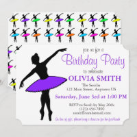 Fiesta de cumpleaños del bailarín de ballet Purple