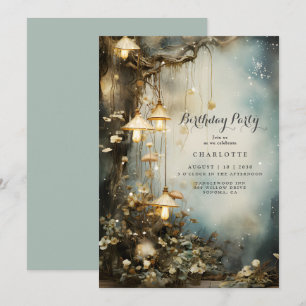 Invitación Fiesta de Cumpleaños del Bosque Encantado