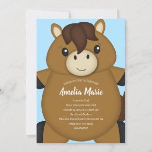 Invitación Fiesta de cumpleaños del caballo