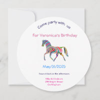 fiesta de cumpleaños del caballo arco iris