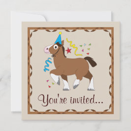 Invitación Fiesta de cumpleaños del caballo Fiesta