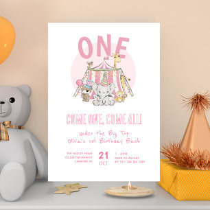 Invitación Fiesta de Cumpleaños del Carnaval Circus 1
