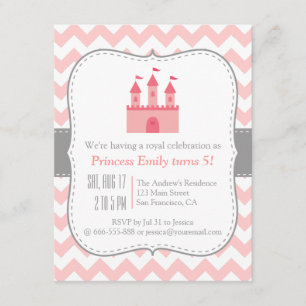 Invitación Fiesta de Cumpleaños del Castillo de la Princesa,