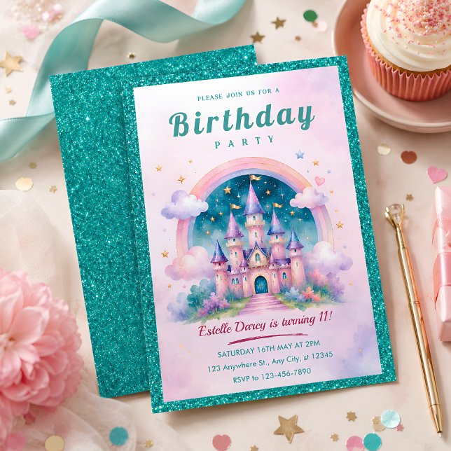 Invitación Fiesta de Cumpleaños del Castillo de la Princesa c (Subido por el creador)