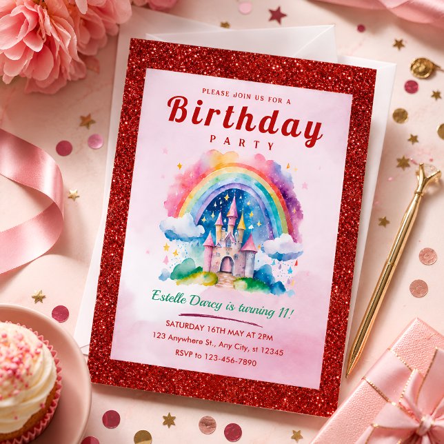 Invitación Fiesta de Cumpleaños del Castillo Mágico del Arcoí (Subido por el creador)