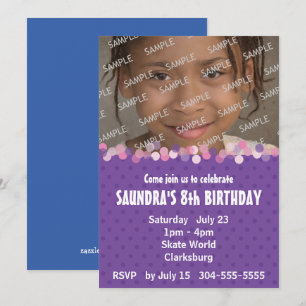 Invitación Fiesta de cumpleaños del Chica