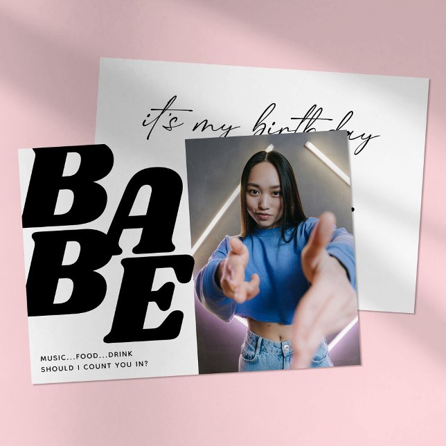 Invitación Fiesta de cumpleaños del Chica adolescente Babe si (Subido por el creador)