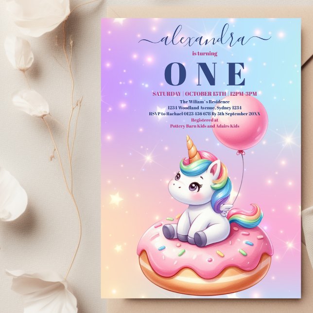 Invitación Fiesta de cumpleaños del Chica de acuarela Oro Ros (Subido por el creador)