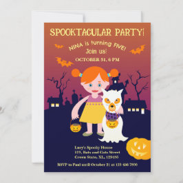 Invitación Fiesta de cumpleaños del Chica de disfraces de Hal