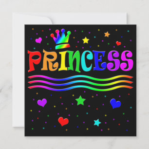 Invitación Fiesta de cumpleaños del Chica de princesa de pinc
