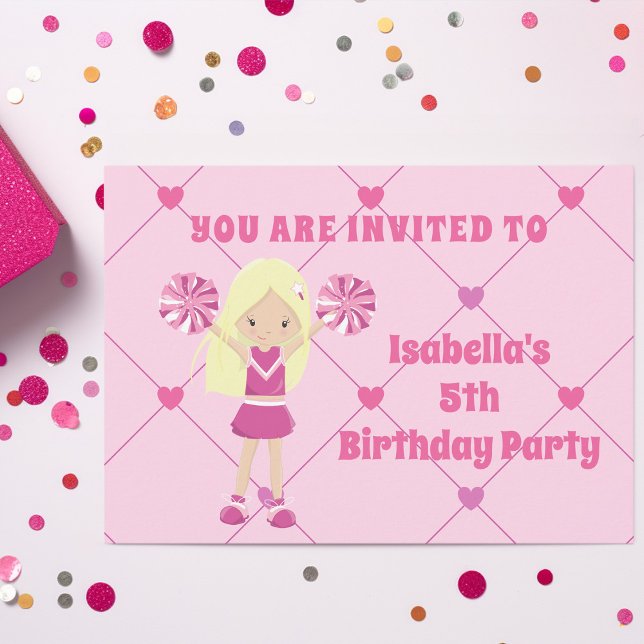 Invitación Fiesta de cumpleaños del Chica del animador de la  (Subido por el creador)