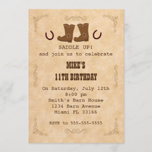 Invitación Fiesta de cumpleaños del chica del muchacho de la