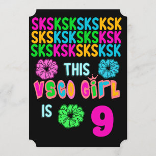 Invitación Fiesta de cumpleaños del Chica VSCO