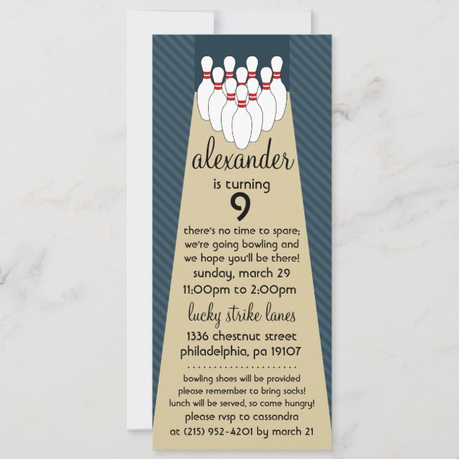 Invitación Fiesta de cumpleaños del Día de la Fiesta Azul de  (Anverso)