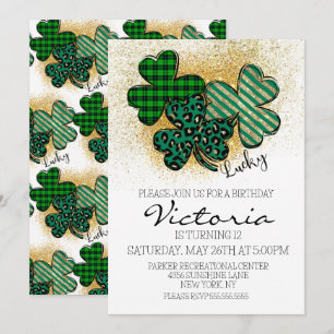 Invitación Fiesta de Cumpleaños del Día de San Patricio