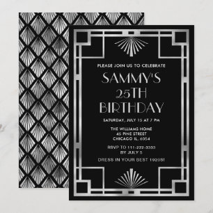 Invitación Fiesta de cumpleaños del Día del Deco de la Plata 