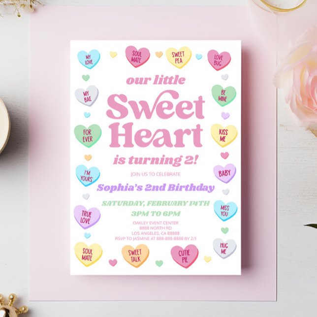 Invitación Fiesta de cumpleaños del El día de San Valentín de (Subido por el creador)