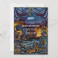 Fiesta de Cumpleaños del Esqueleto Pirata Bajo el 