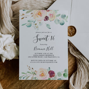 Invitación Fiesta de cumpleaños del Eucalyptus Contemporáneo 