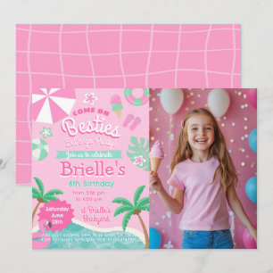 Invitación Fiesta de cumpleaños del Fiesta de la piscina