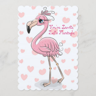 Invitación Fiesta de cumpleaños del Flamingle