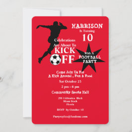 Invitación Fiesta de cumpleaños del fútbol