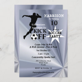 Invitación Fiesta de cumpleaños del fútbol