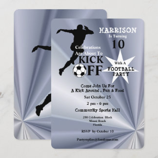 Invitación Fiesta de cumpleaños del fútbol