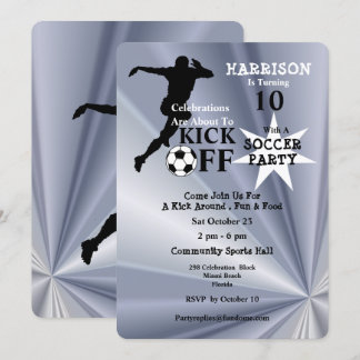 Invitación Fiesta de cumpleaños del fútbol